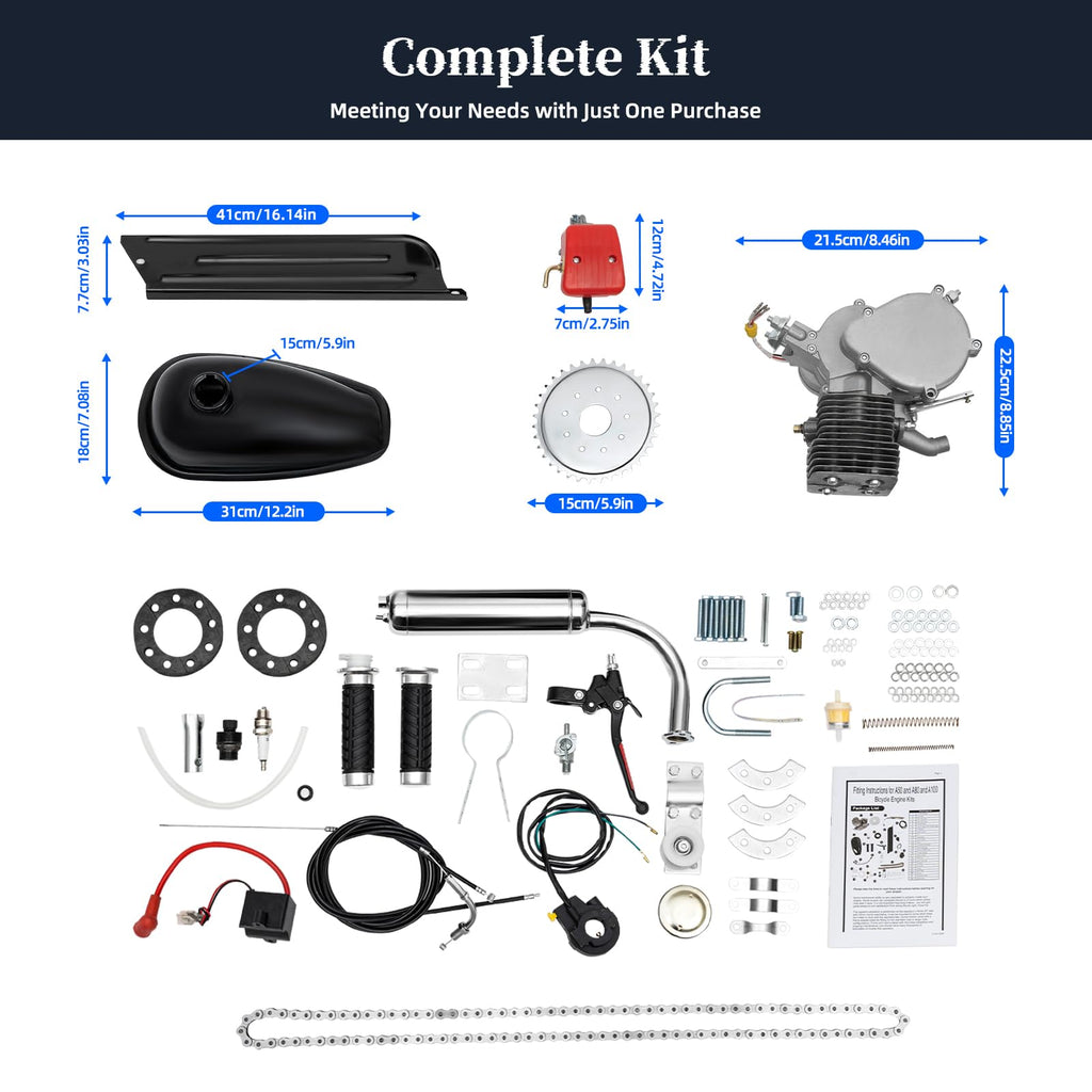 2-Stroke 100cc Bicycle Engine Kit Y9912