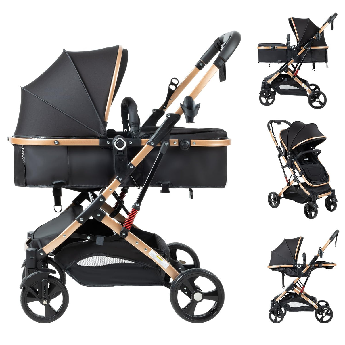 Foldable 2 in 1 Baby Stroller Y8588