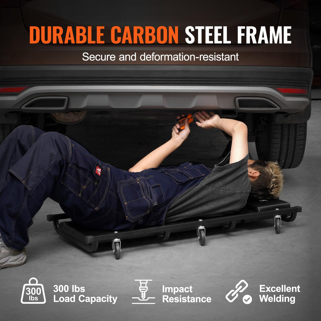 40-Inch 300 lbs Capacity Automotive Rolling Creeper with 6 Casters T284