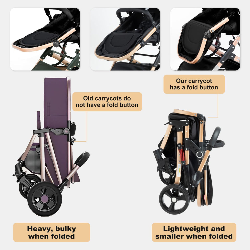Foldable 2 in 1 Baby Stroller Y8588