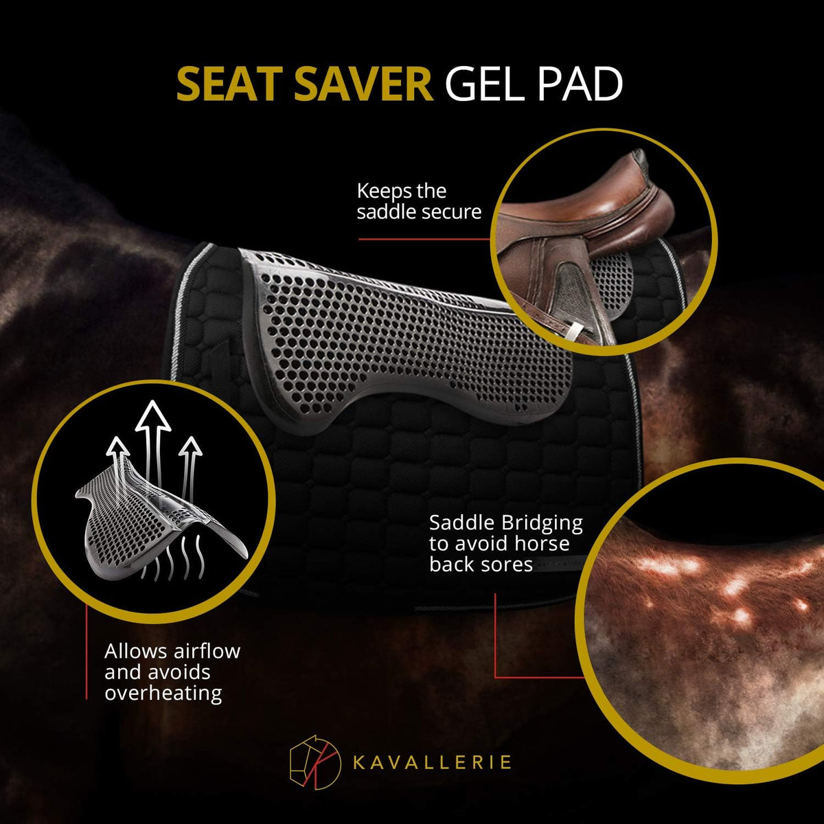 Gel English Saddle Pad P50569