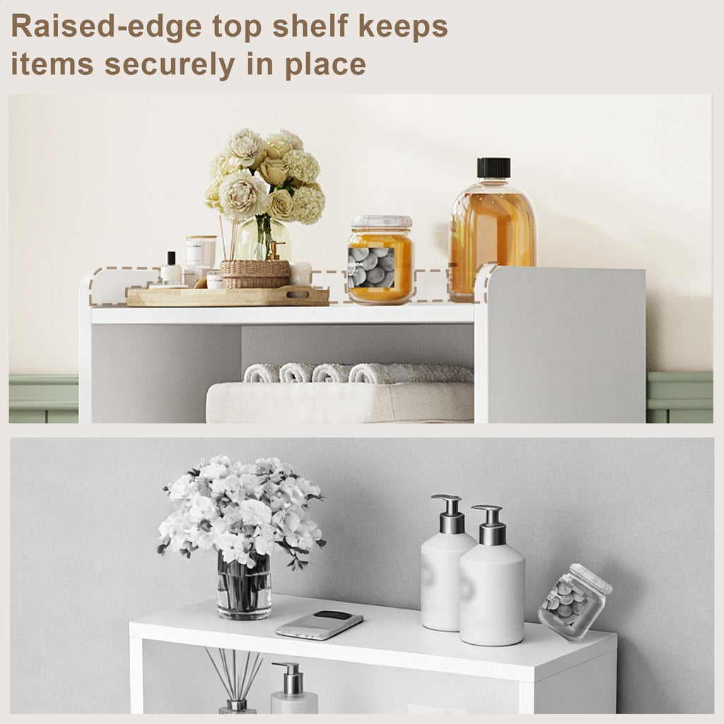 Small Bathroom Storage Cabinet with 2 Door and Shelves I15898