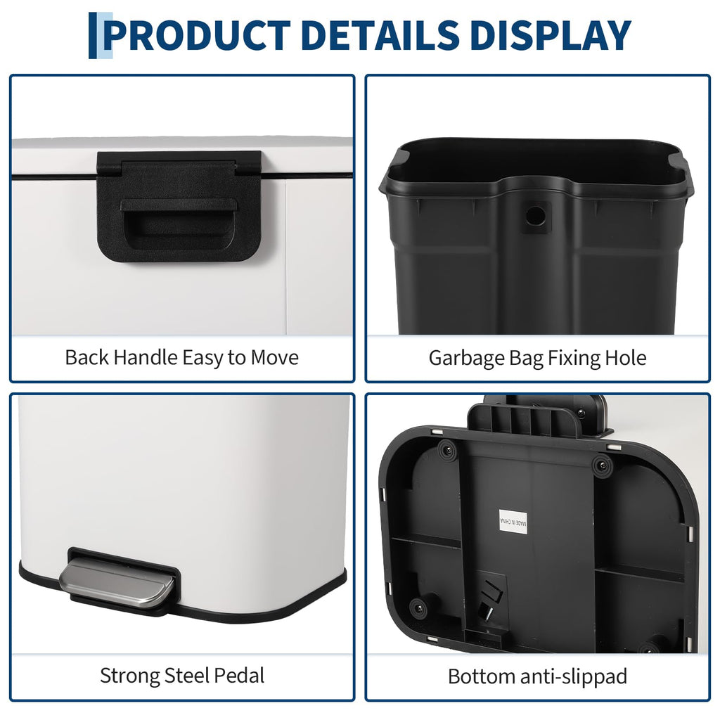 Stainless Steel 50L Trash Can C2080