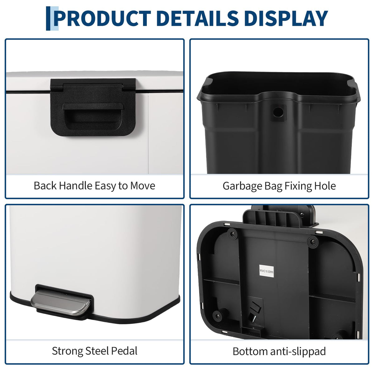 Stainless Steel 50L Trash Can C2080