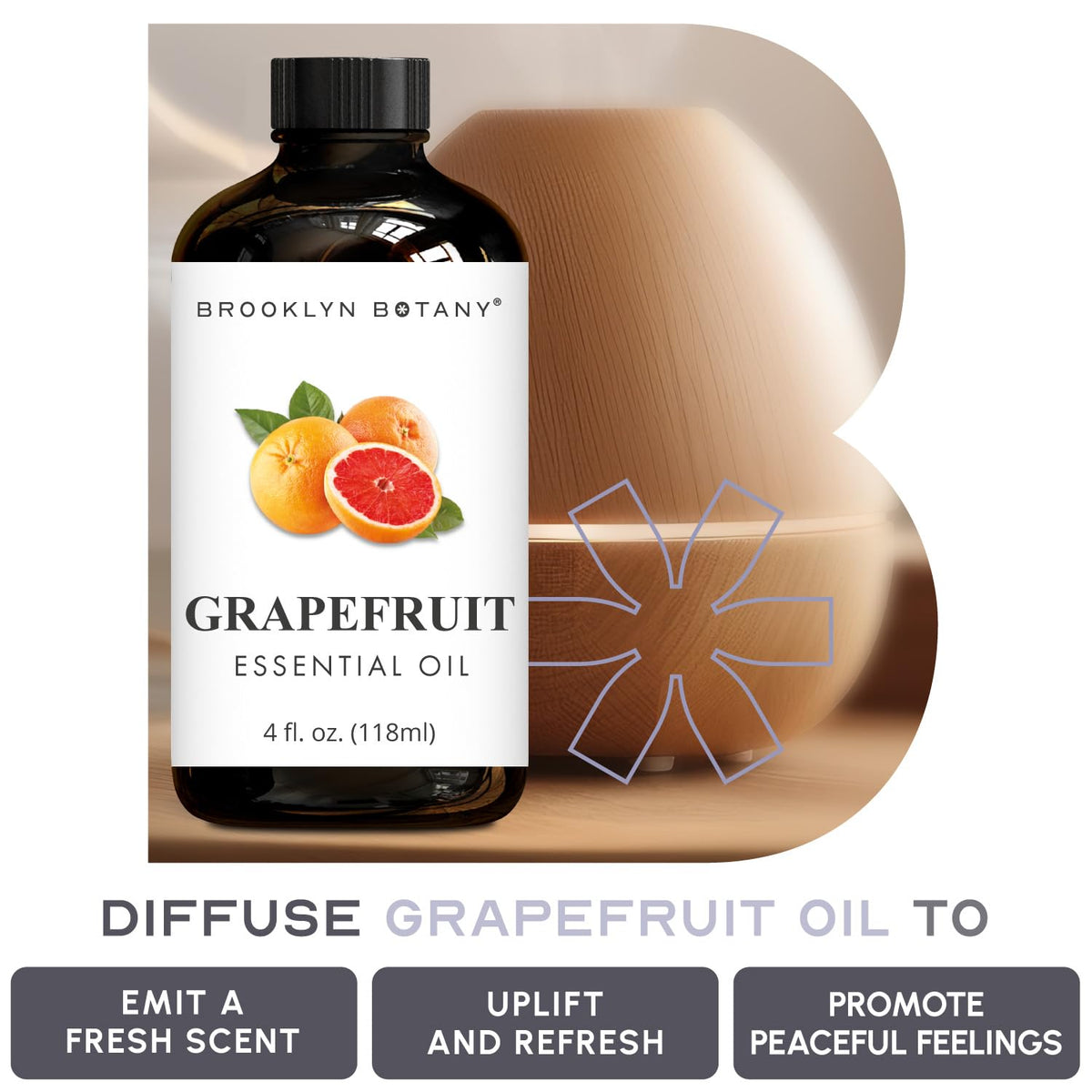 Lavender & Grapefruit Essential Oils 4 Fl Oz Pack of 2 L215645