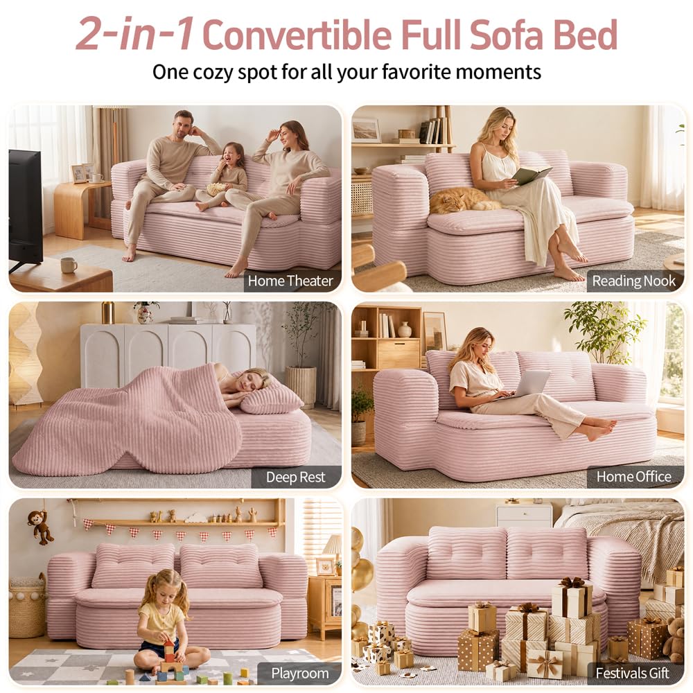 78" Full-Size Convertible Sofa M65564