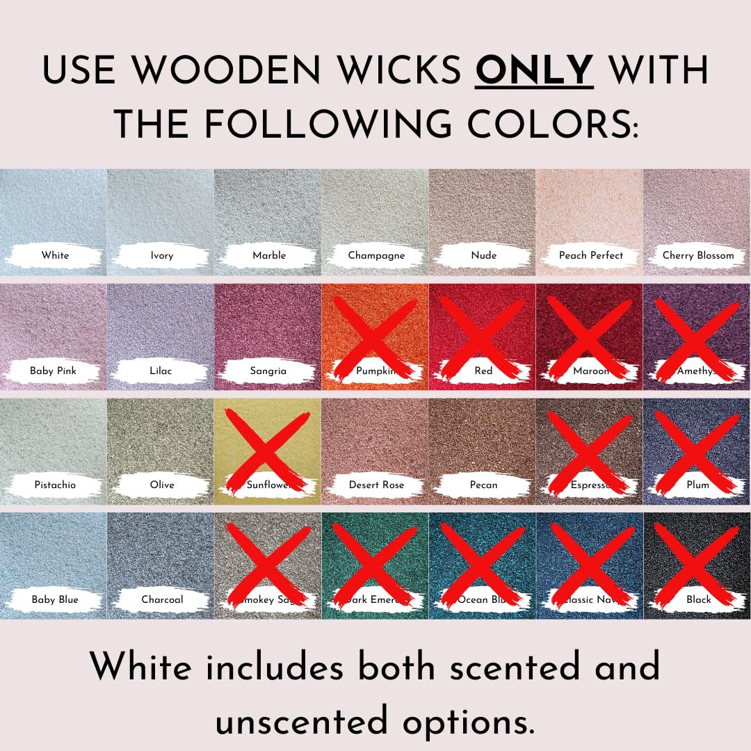 15 Pack Wooden Candle Wicks Z936