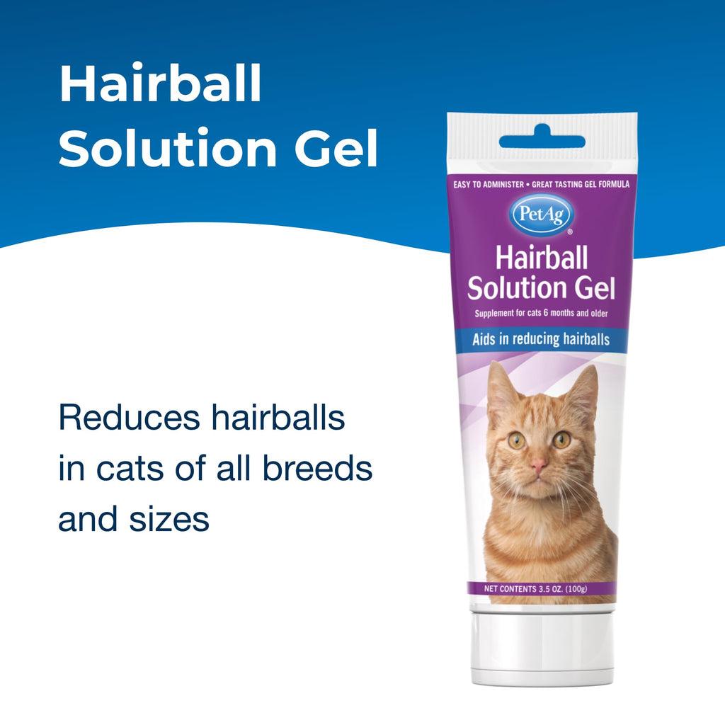 Hairball Solution Gel Supplement for Cats 3.5 oz O577324