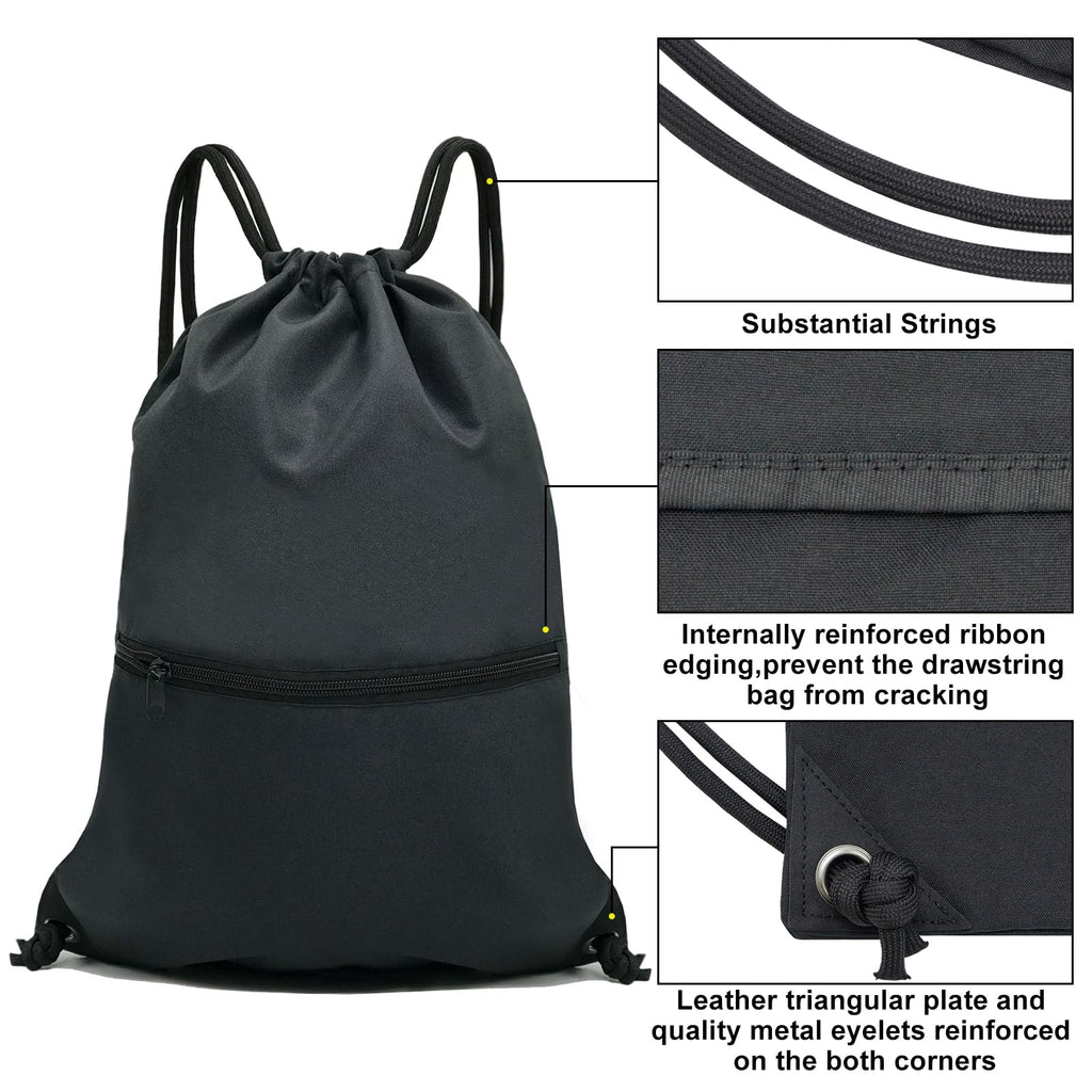 Drawstring Backpack Bag Sport Gym Sackpack A4024