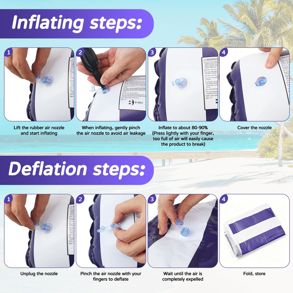 4 Pack Inflatable Pool Floats H97816