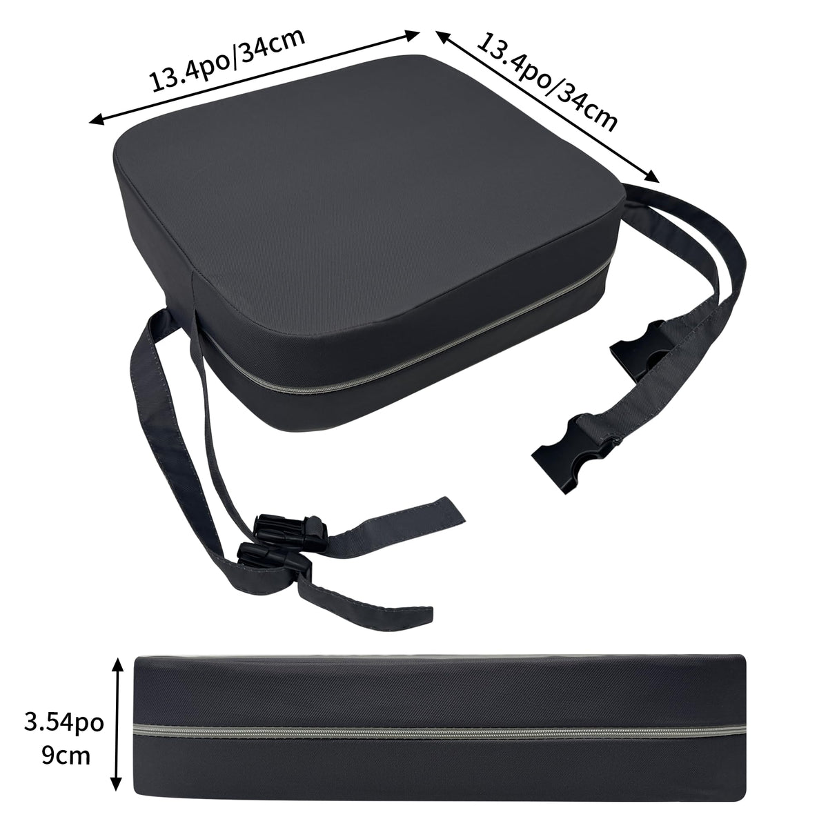 Waterproof High Density Foam Toddler Booster Seat with Non-Slip Bottom Y346752