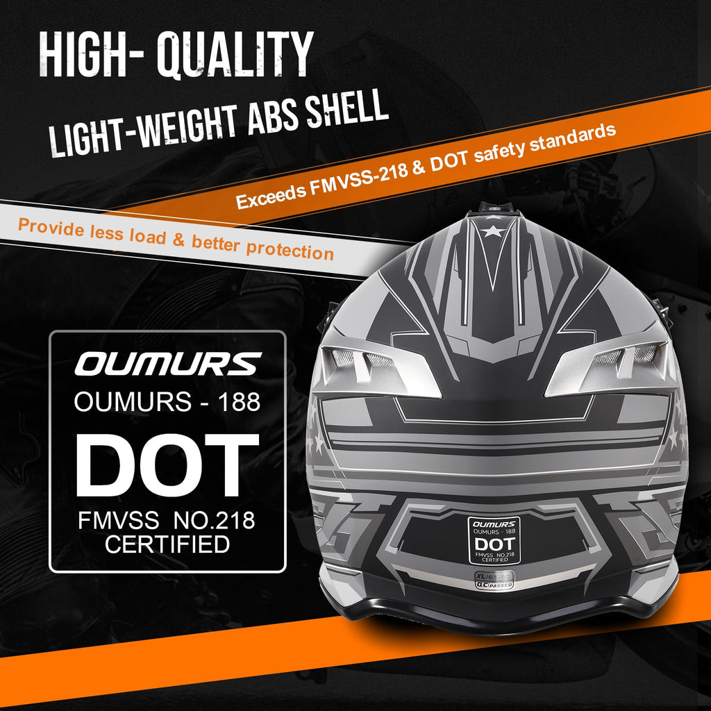 DOT Approved Full Face Motocross Helmet L4702