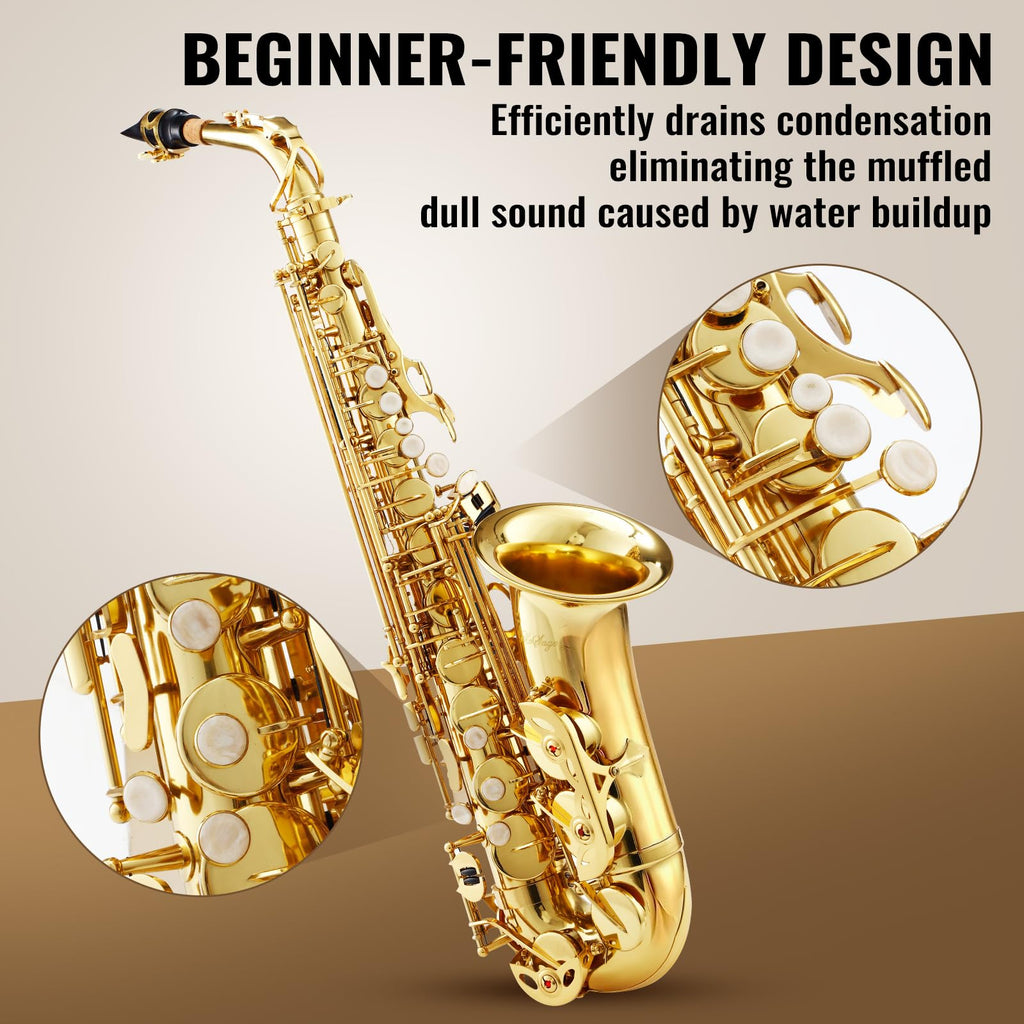 Alto Saxophone E Flat Starter Kit Gold C61651