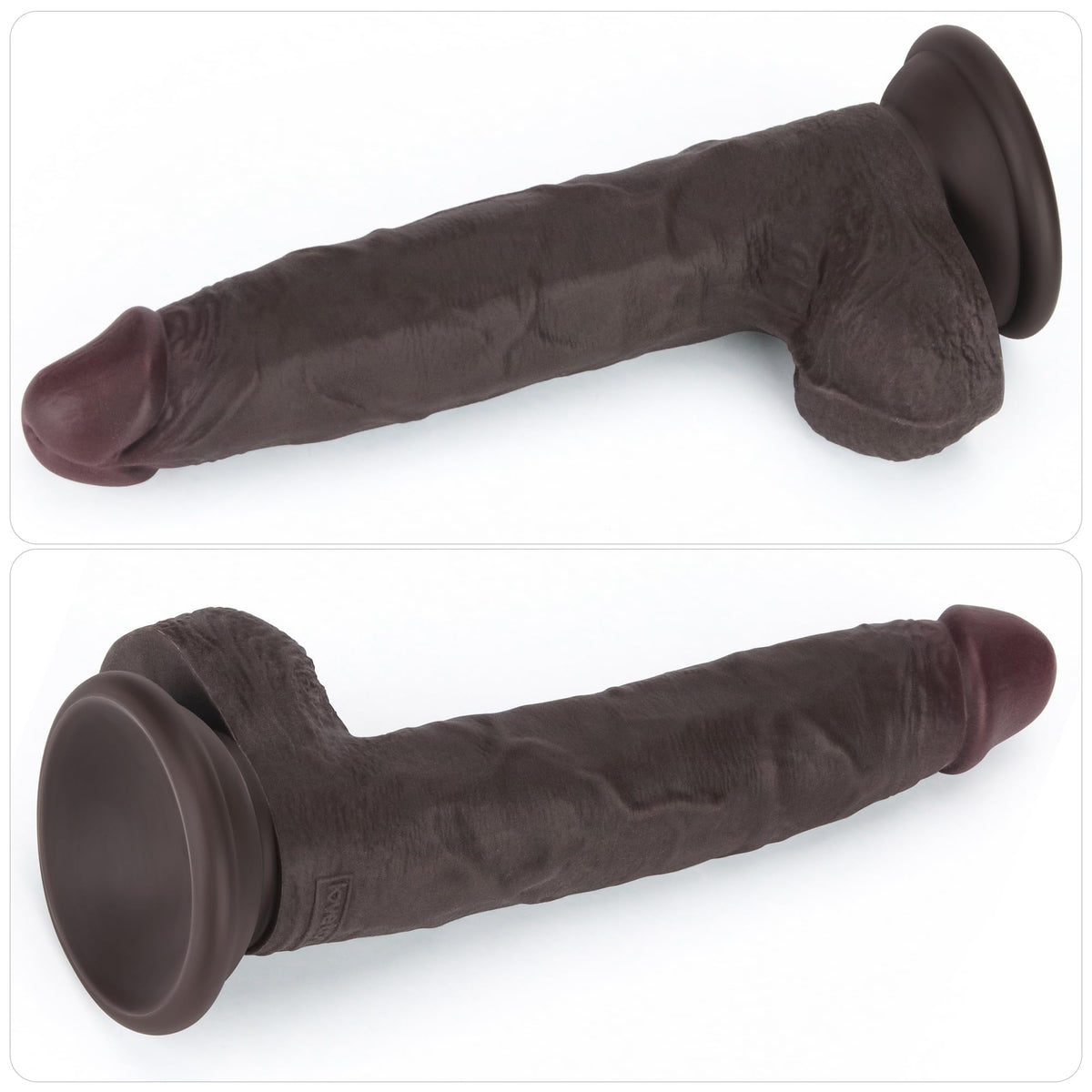 Black 7.5 Inch Dual Density Silicone Dildo C669