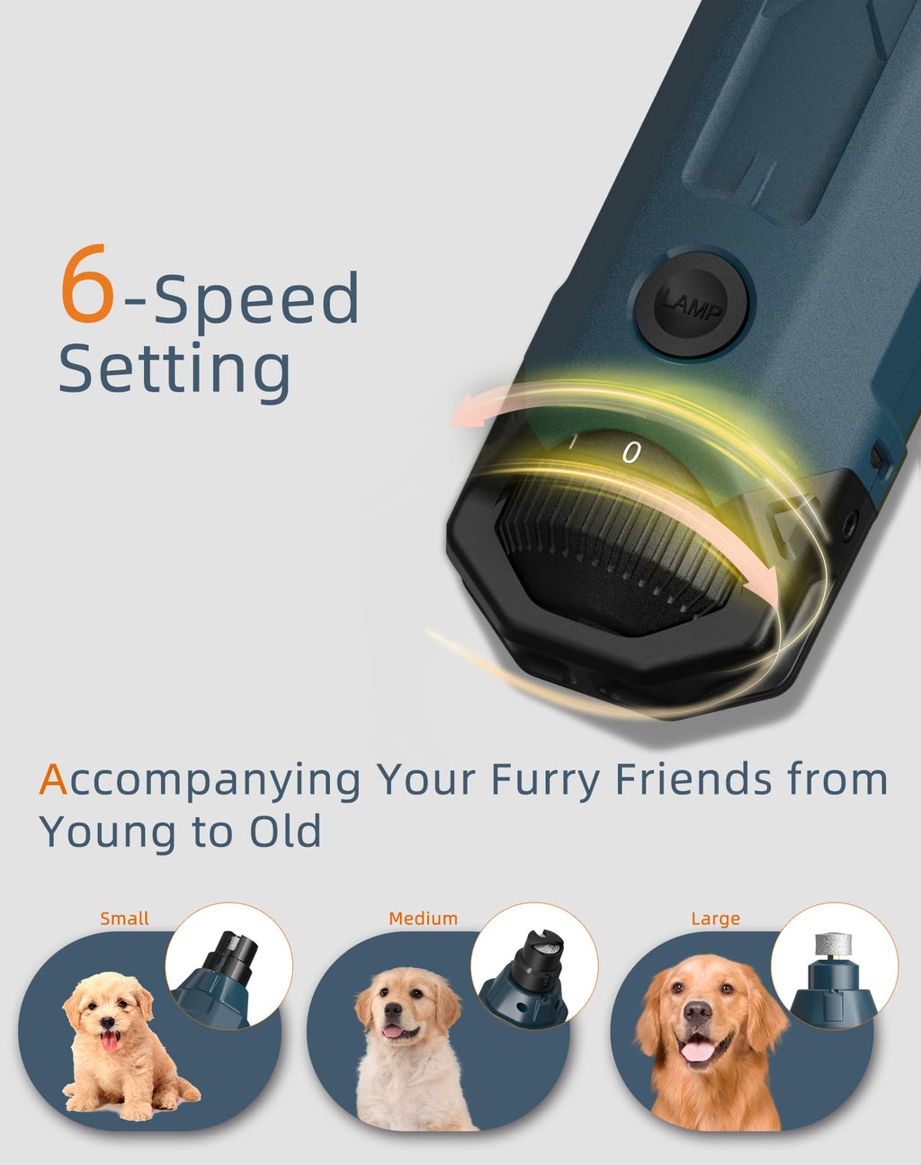 Dog Nail Grinder with 2 LED Lights H56768