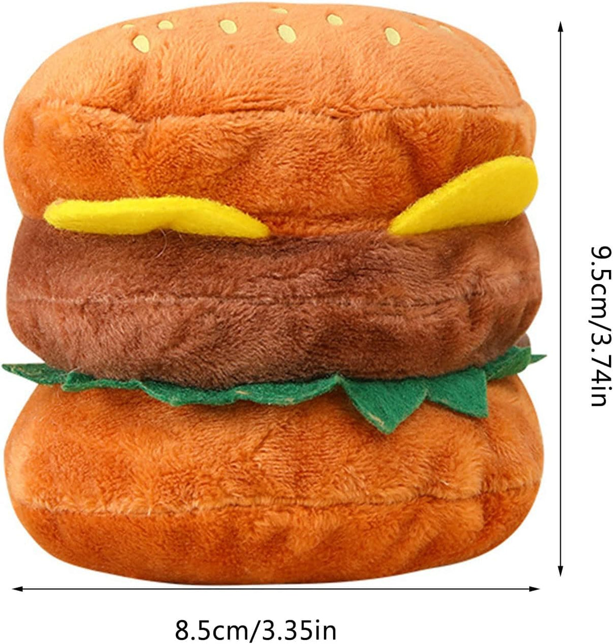 Hamburger Shape Dog Squeaky Toy A742