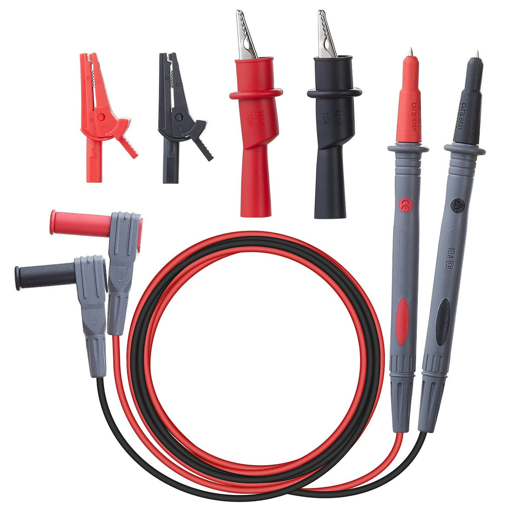 Silicone Multimeter Test Leads with Alligator Clips T270095