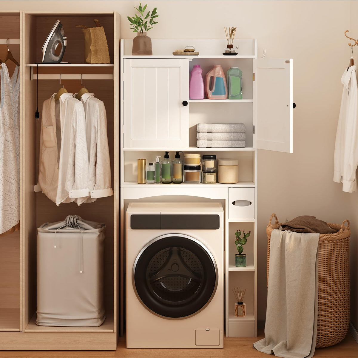 White Over The Toilet Storage Cabinet R8730