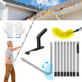 13FT Adjustable Gutter Cleaning Brush Kit with Shovel H3392