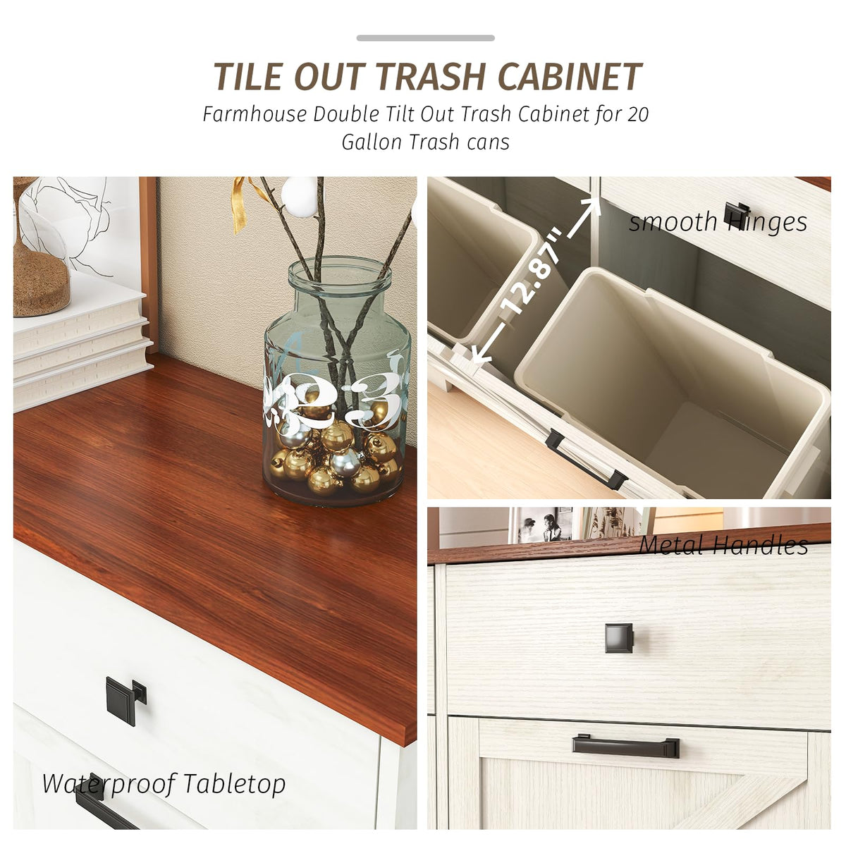 20 Gallon Tilt Out Trash Cabinet Y86093