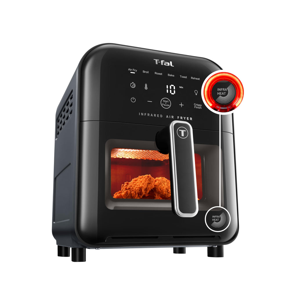 Infrared Air Fryer Toaster Oven Combo, 6 Qt Digital Touch Screen, 1550W, Black N8770