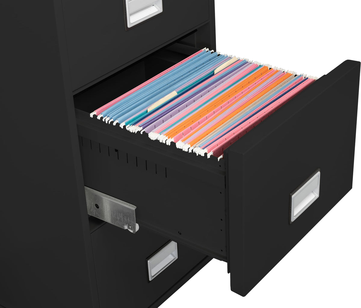 Black 4-Drawer Legal Fireproof File Cabinet G907