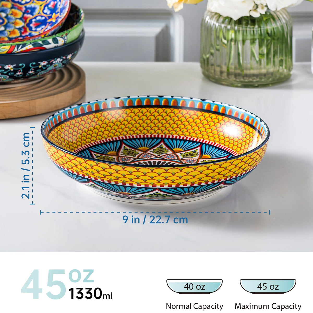 Ceramic Serving Bowls Set of 4 W3906