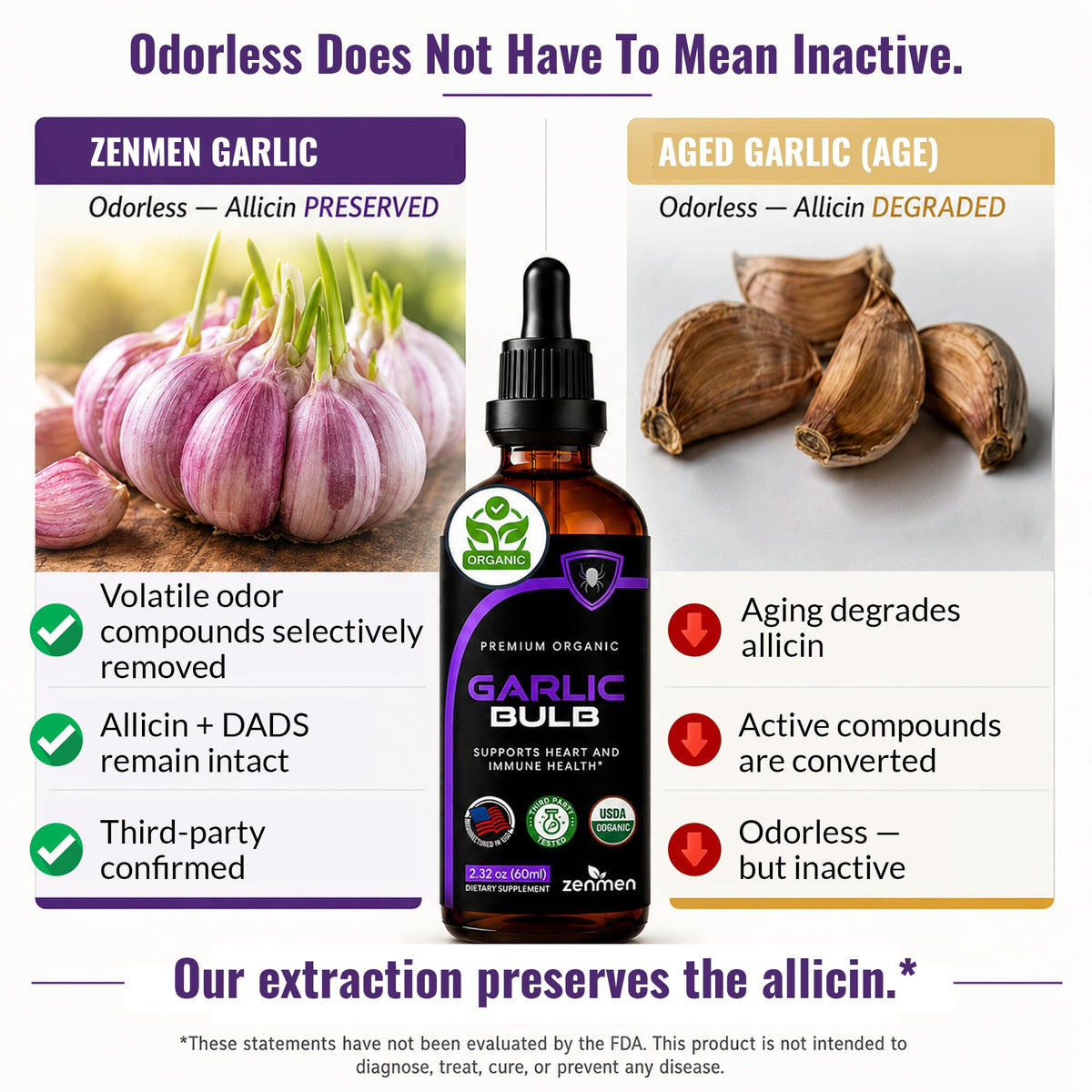 Organic Odorless Garlic Supplements T648799