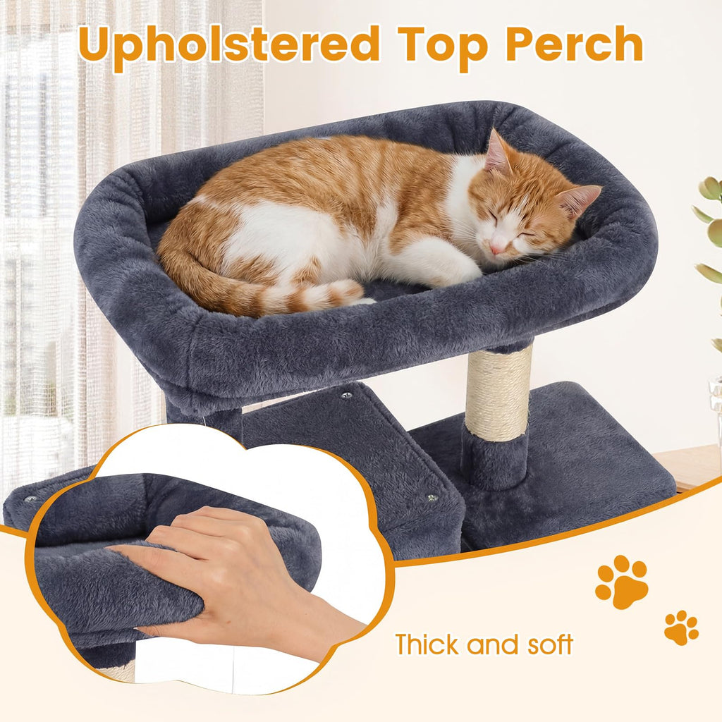 70-inch Multi-Level Cat Tree with Condos and Hammock E1902