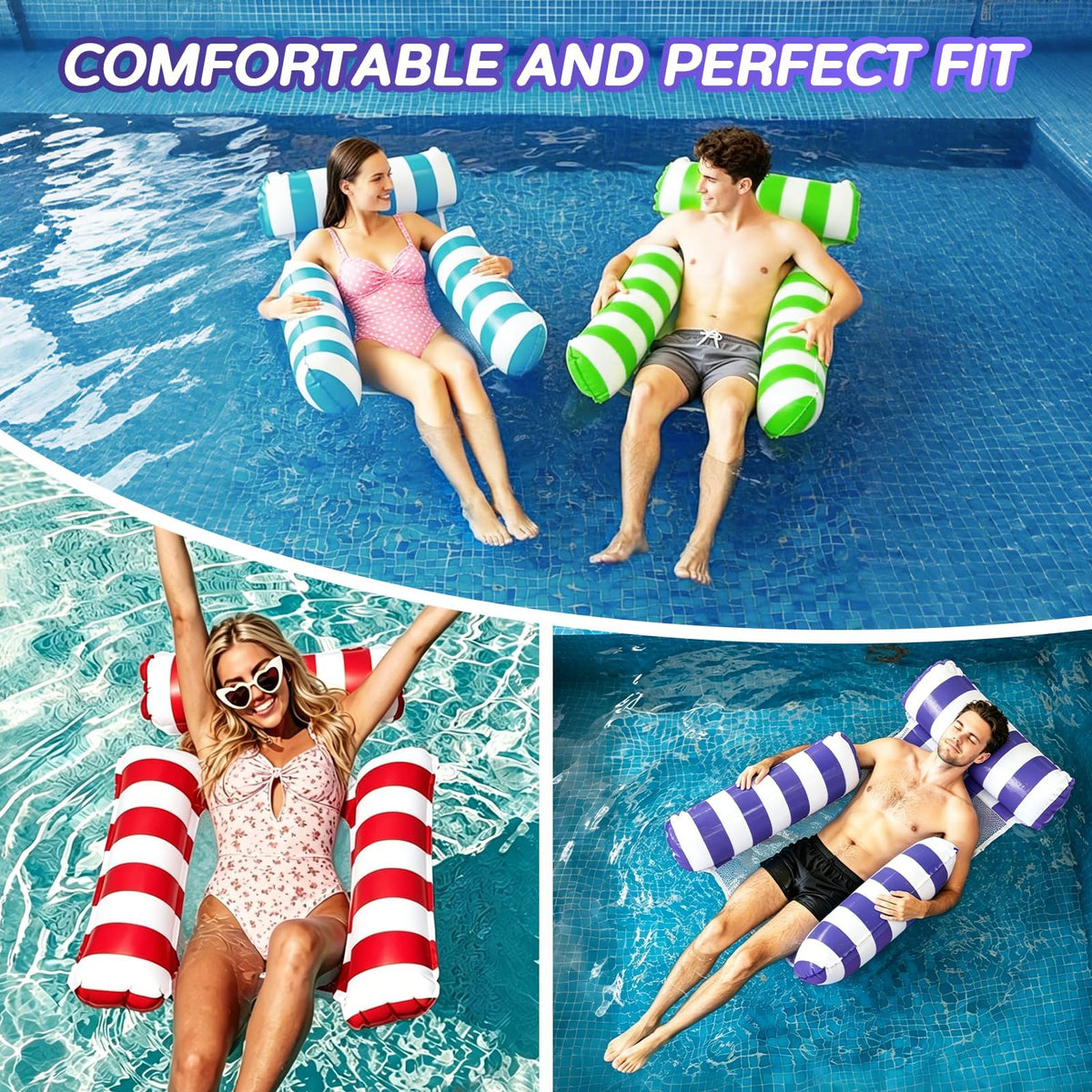4 Pack Inflatable Pool Floats H97816