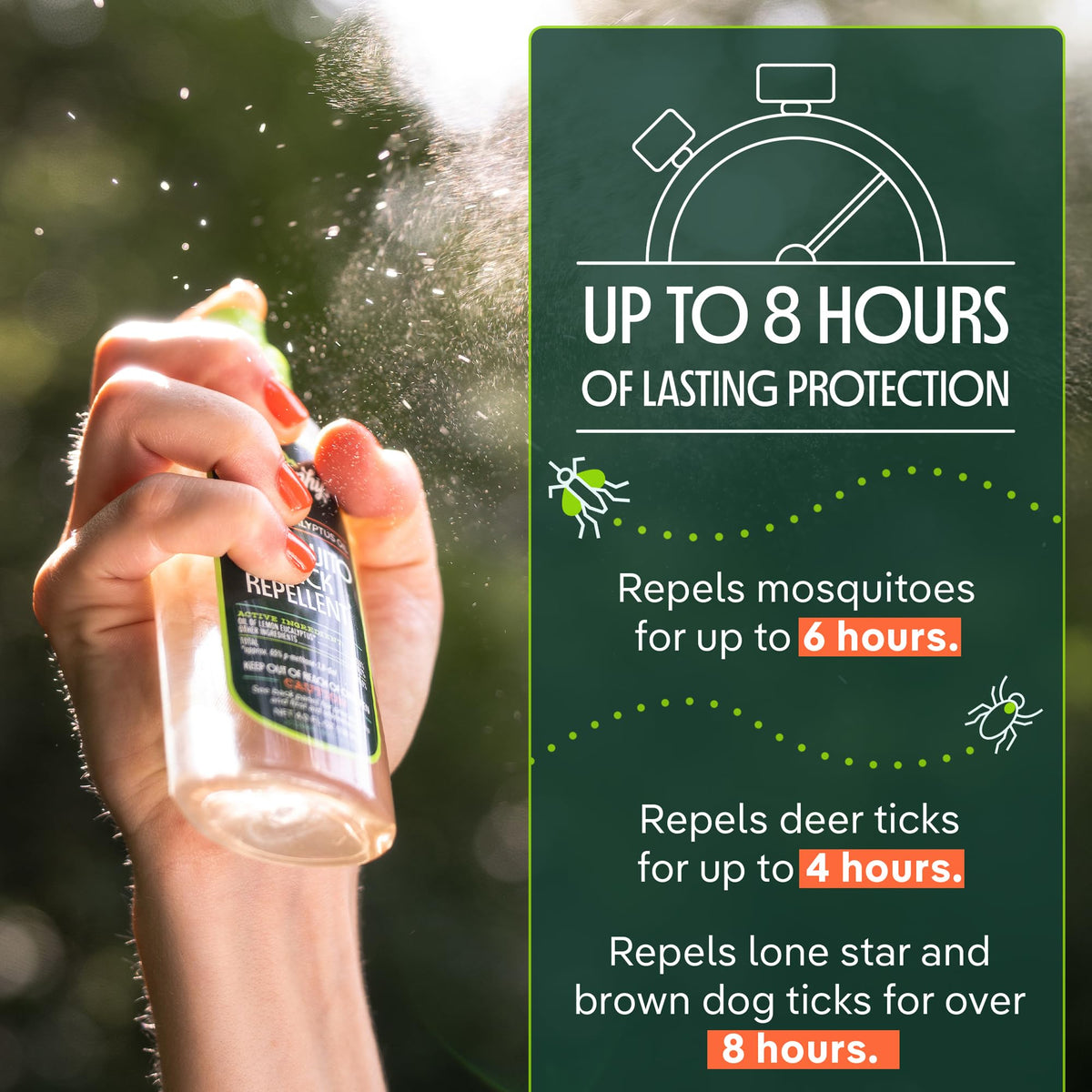 Mosquito & Tick Bug Repellent Spray 4 fl oz Pack of 2 M607564