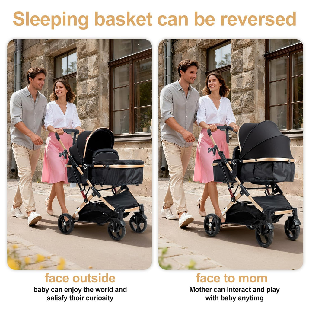 Foldable 2 in 1 Baby Stroller Y8588