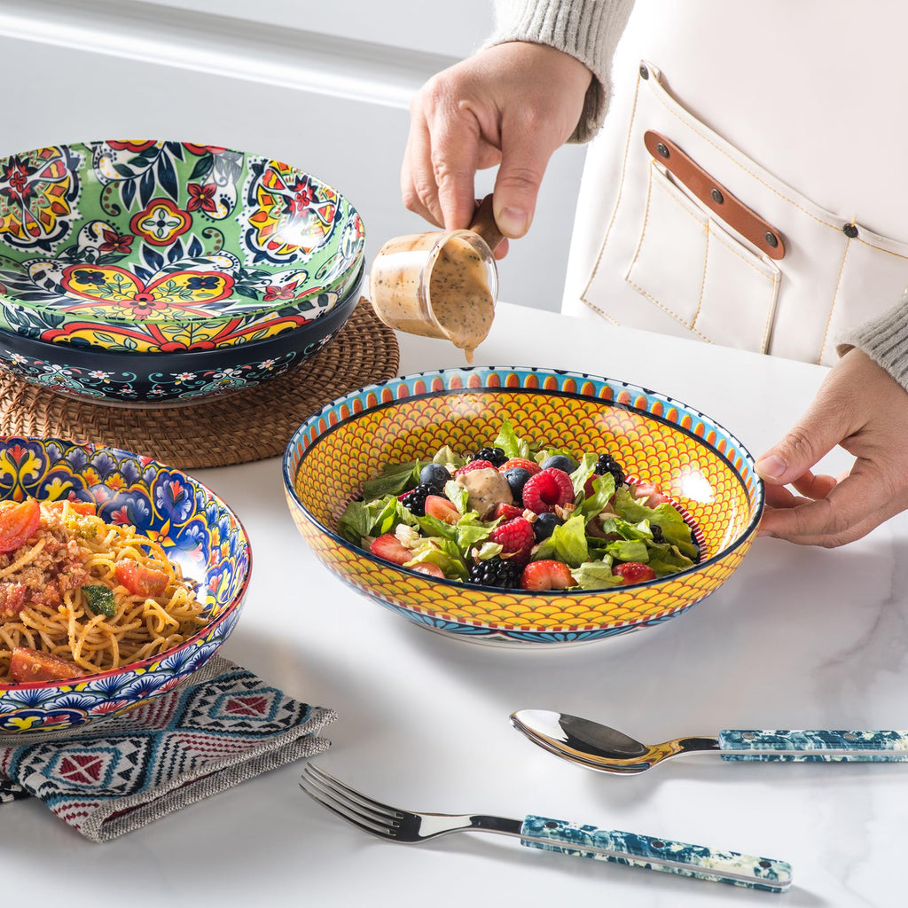 Ceramic Serving Bowls Set of 4 W3906