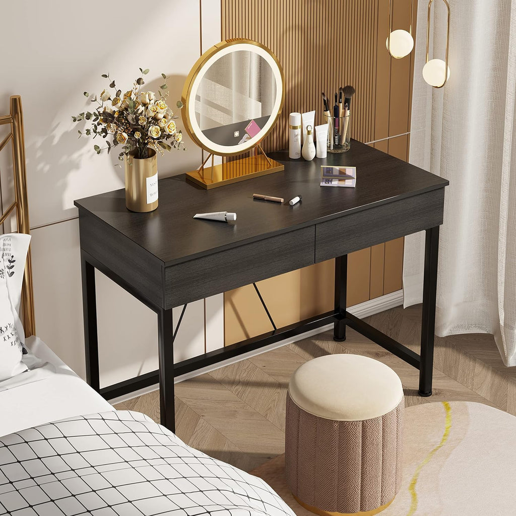 Black Wooden Computer Desk with Drawers Z45120