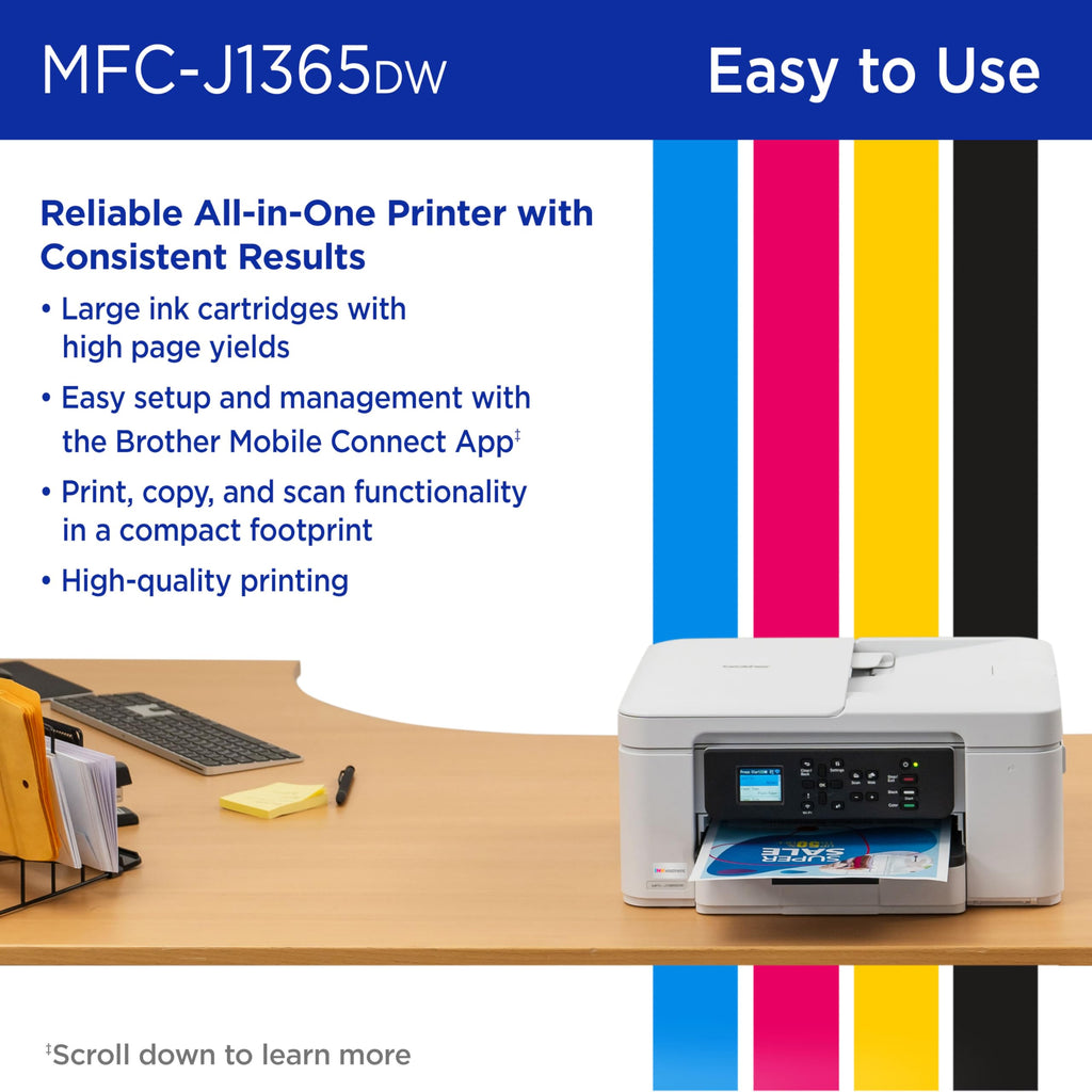 Wireless Color Inkjet All-in-One Printer with Automatic Duplex Printing X31476
