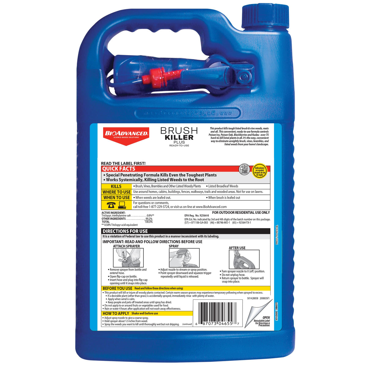 1 Gallon Ready-to-Use Brush Killer Spray A81452