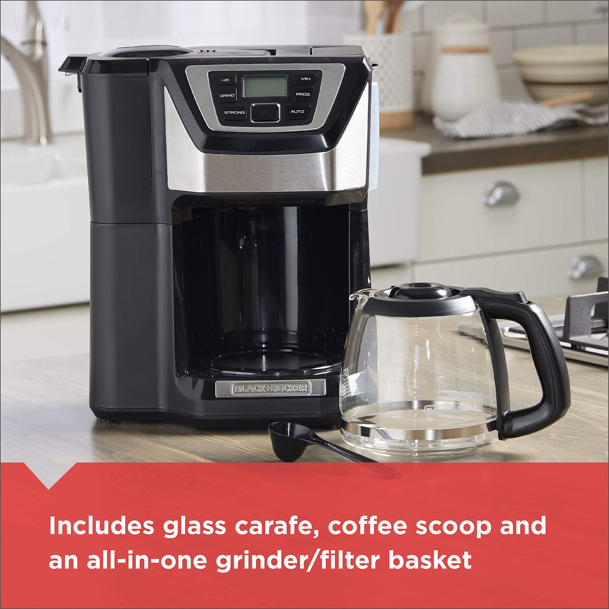 12-Cup Grind and Brew Coffee Maker F2984