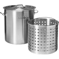 Stainless Steel 36qt Stockpot with Basket and Lid J766