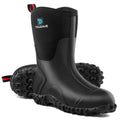 Rubber Boots with Steel Shank, 6mm Neoprene Mid Calf Rain Boots V627