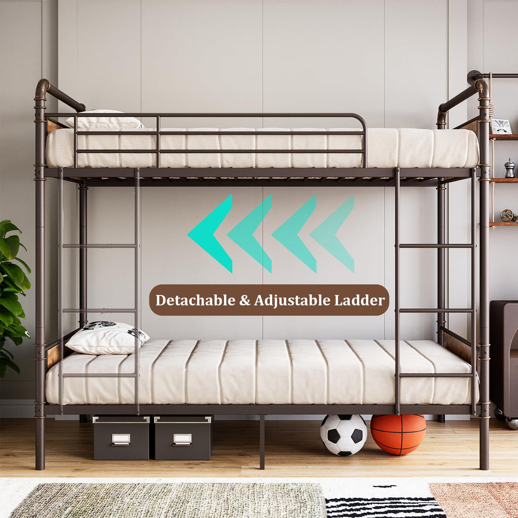 Twin Over Twin Bunk Bed Q568