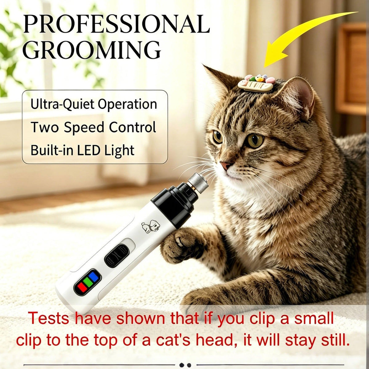Dog Nail Grinder with Light J696