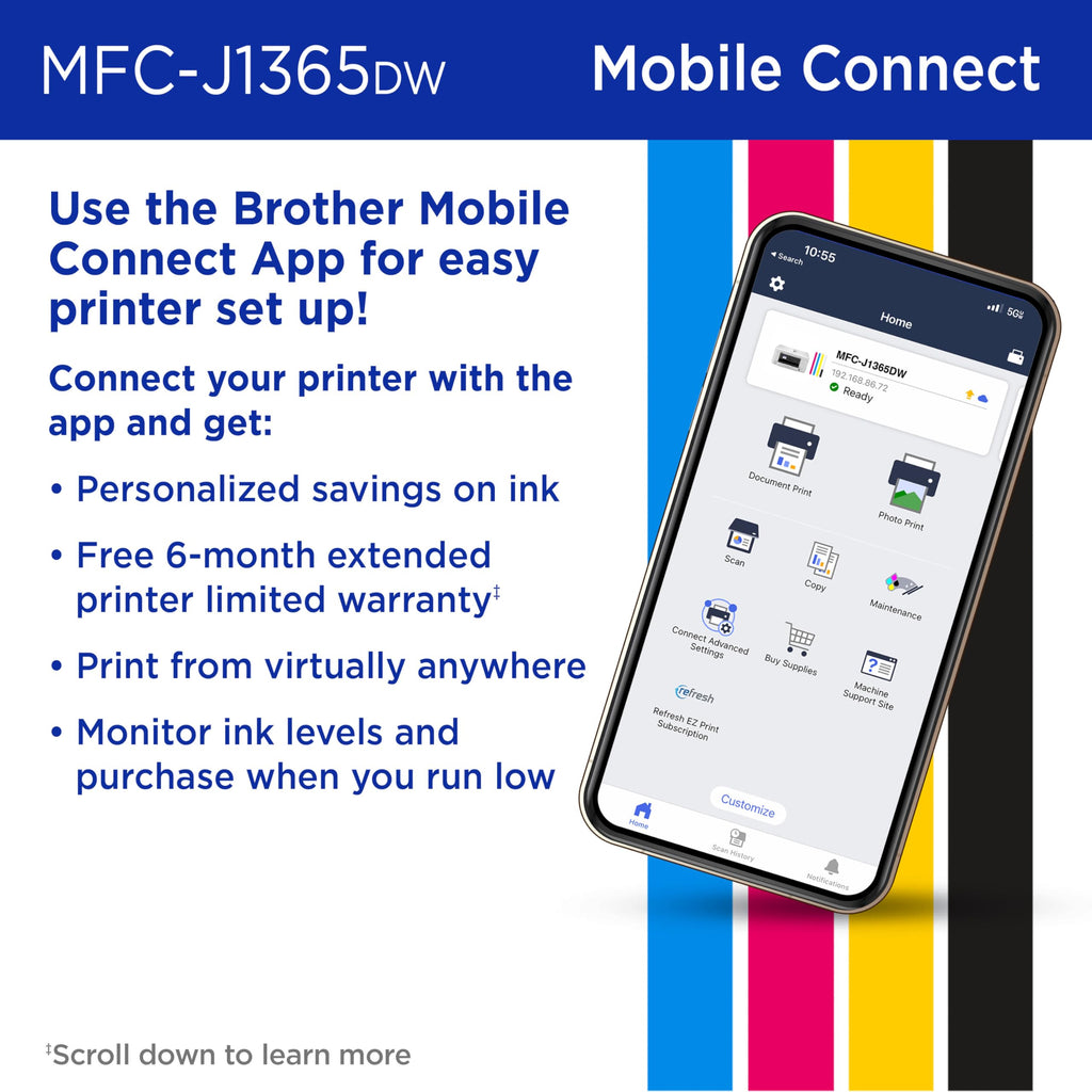 Wireless Color Inkjet All-in-One Printer with Automatic Duplex Printing X31476