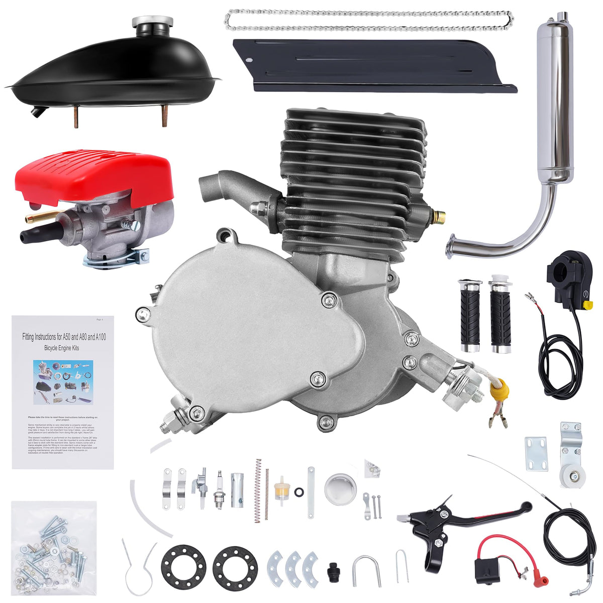 2-Stroke 100cc Bicycle Engine Kit Y9912