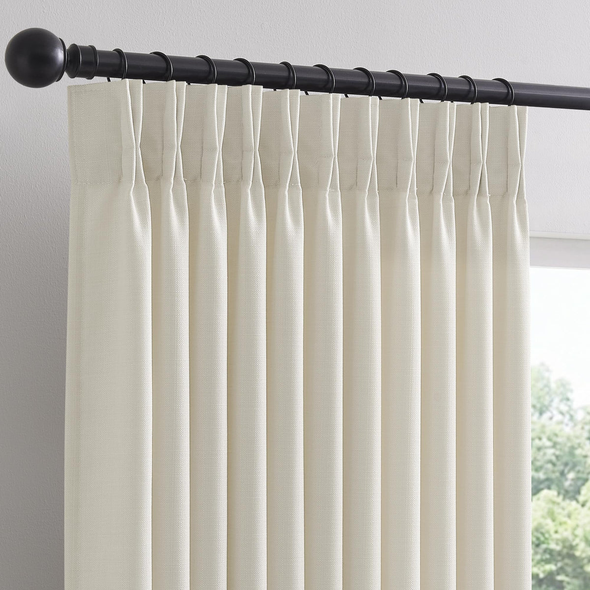 70 Inch Pinch Pleated Semi Sheer Curtains C794