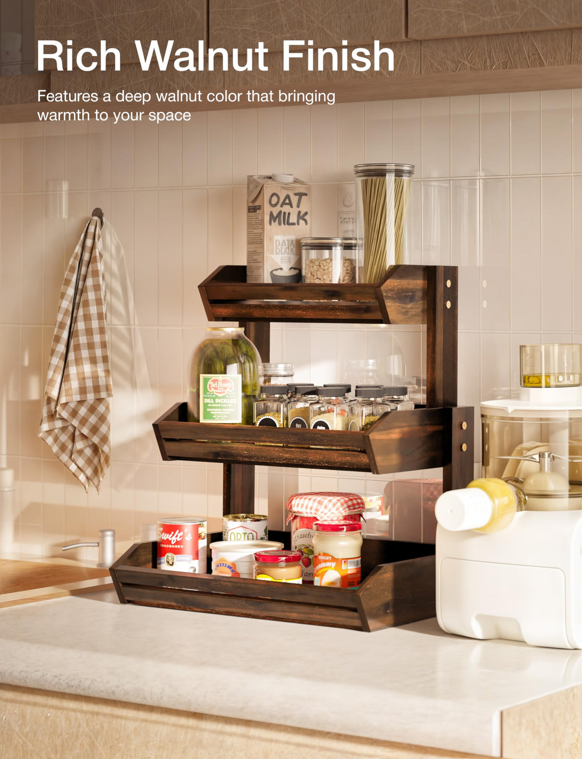 Acacia 3 Tier Fruit Basket P254