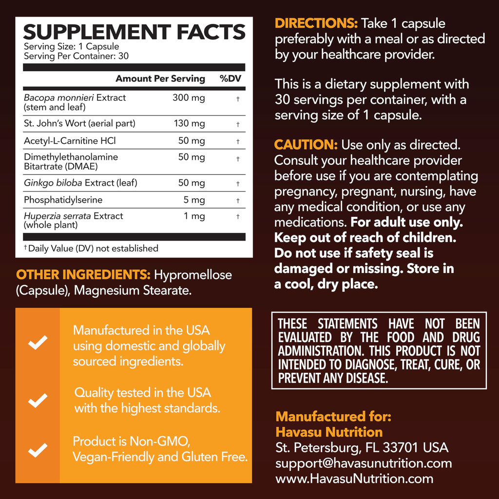 Nootropic Brain Supplement J315