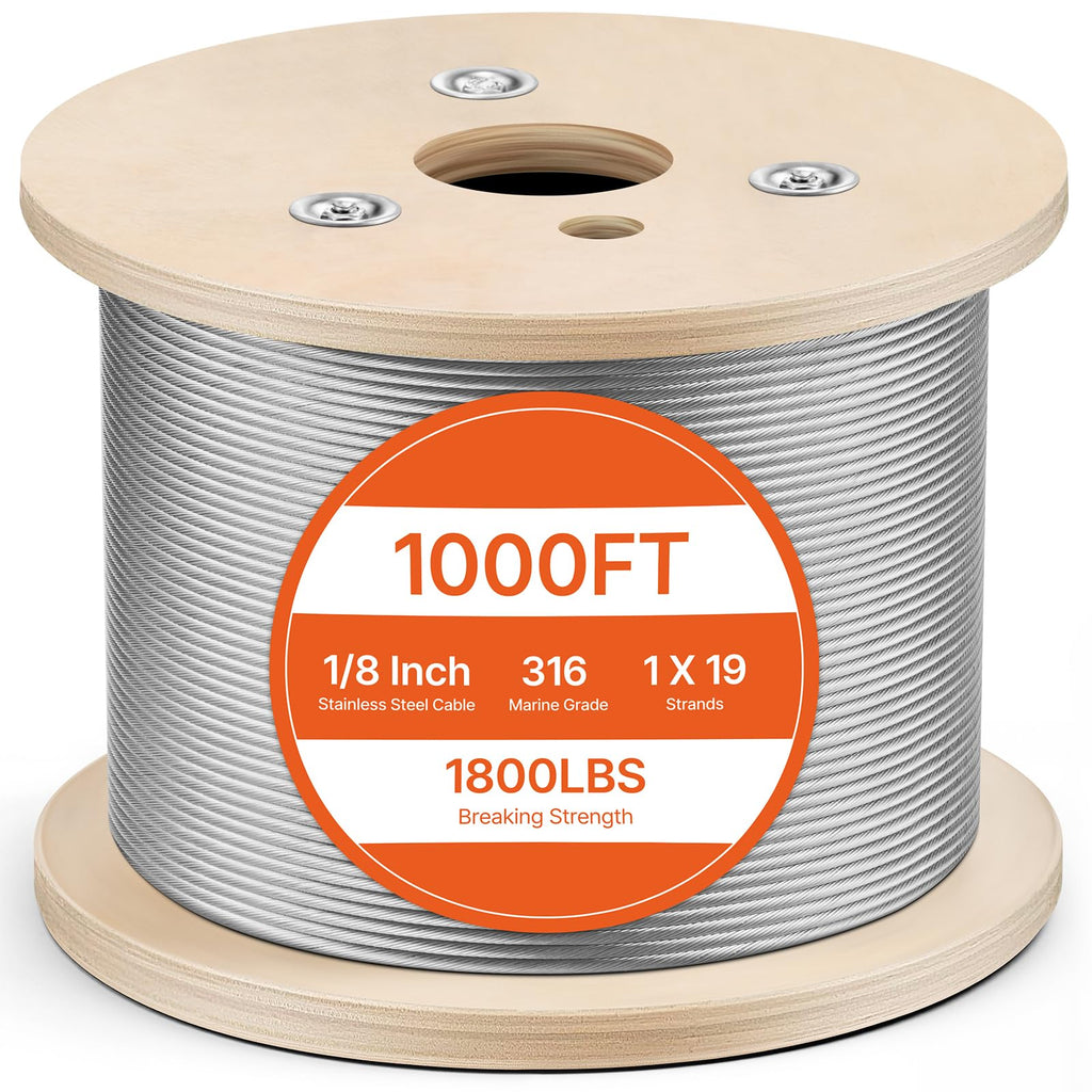 1/8 T316 Stainless Steel Cable 1000ft R4403