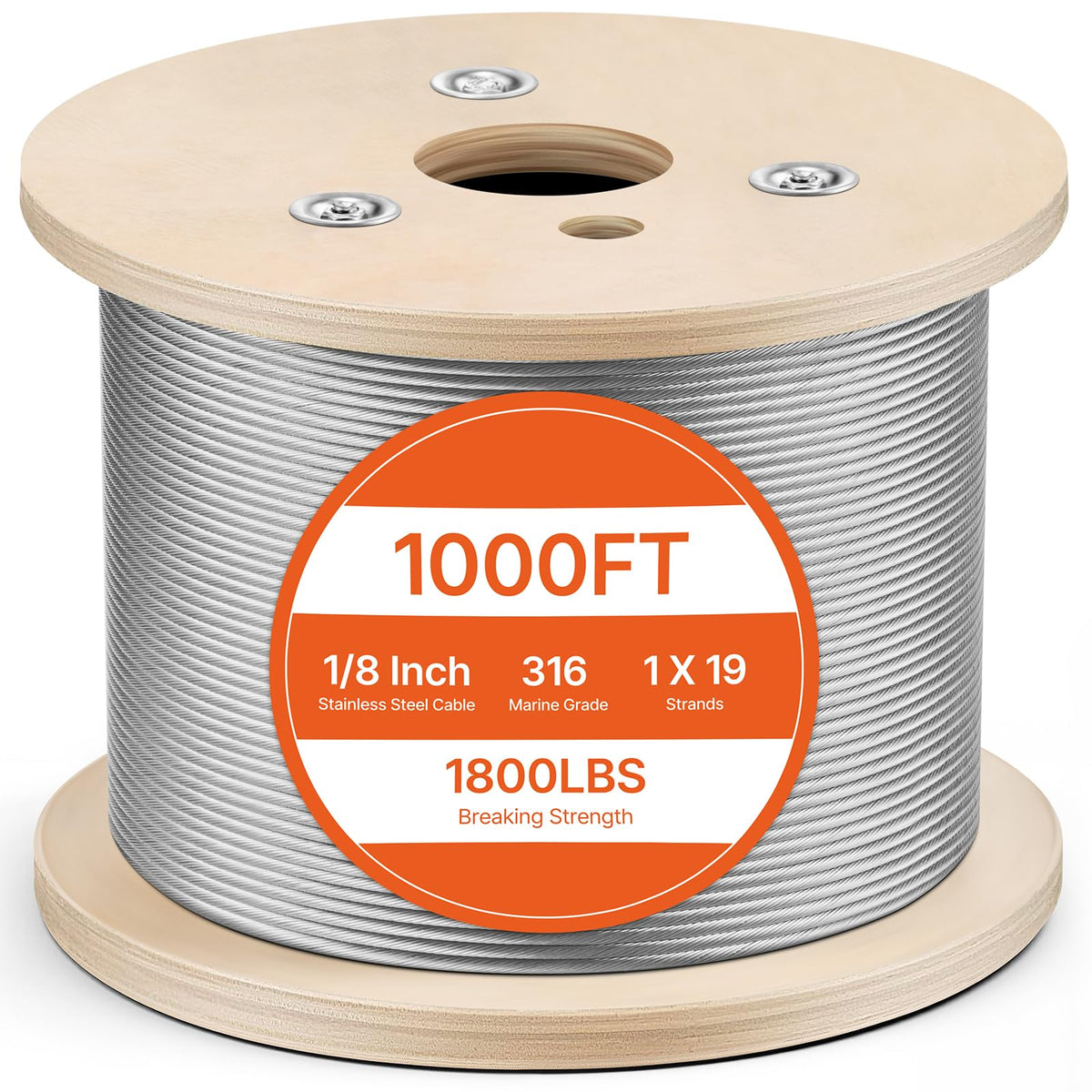 1/8 T316 Stainless Steel Cable 1000ft R4403