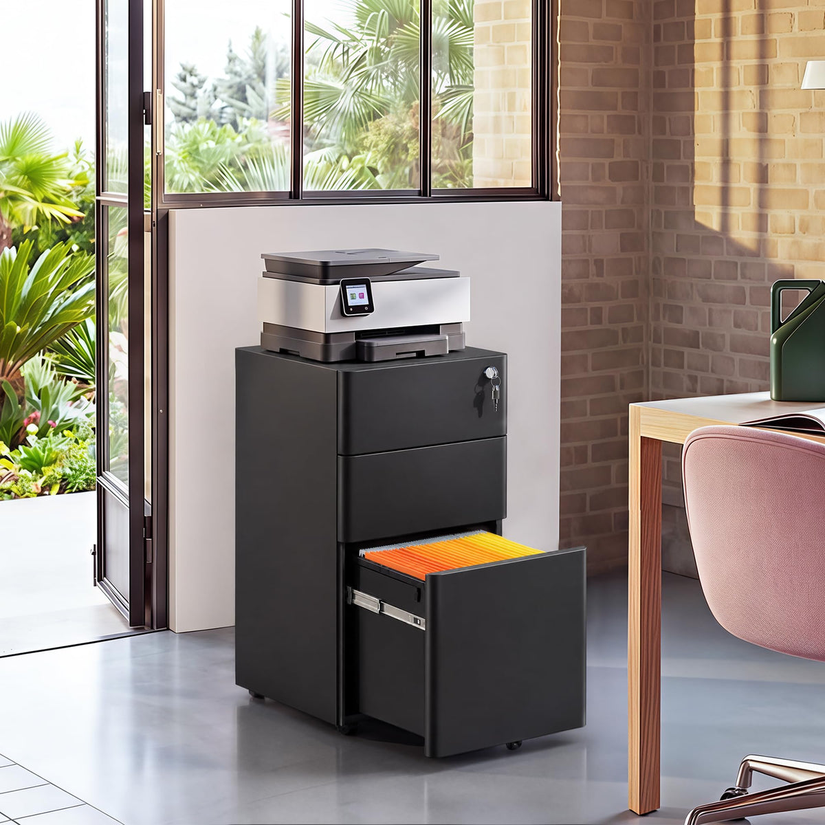 3 Drawer Mobile File Cabinet M374945