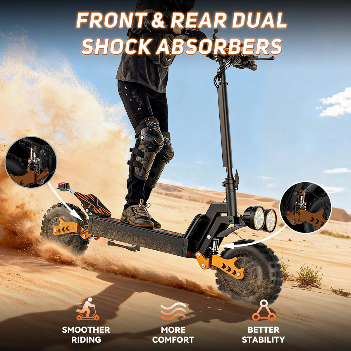 800W Motor 25 Miles Long Range Electric Scooter E425
